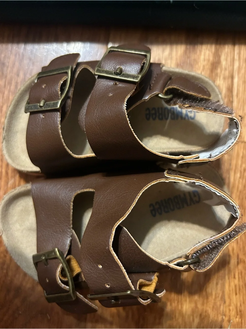 Gymboree Brown Double-Buckle Toddler Sandals